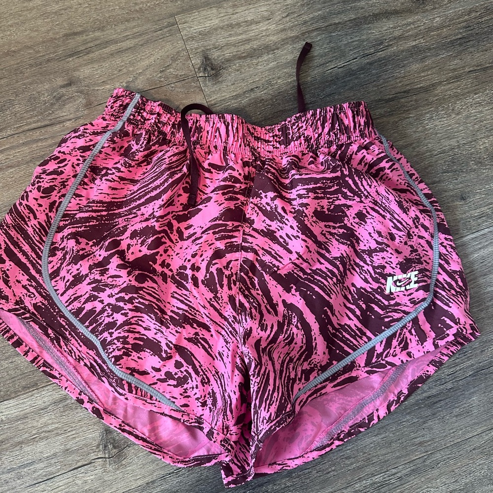 Nike Pink Marbled Athletic Shorts